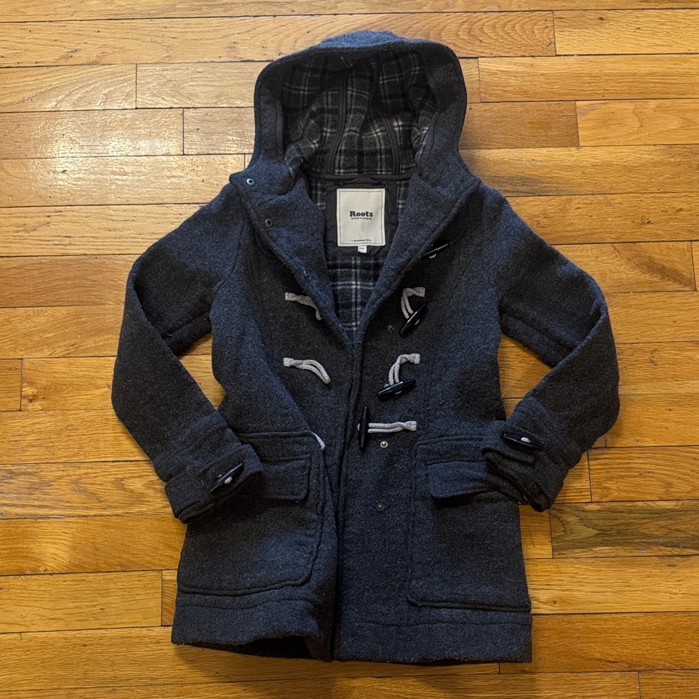Roots Wool Blend Jacket with Toggle buttons size SM